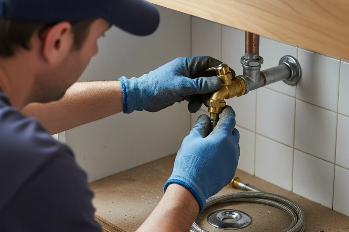 Shutoff valve and fitting work during Faucet and Fixture Repair in Ocean Beach